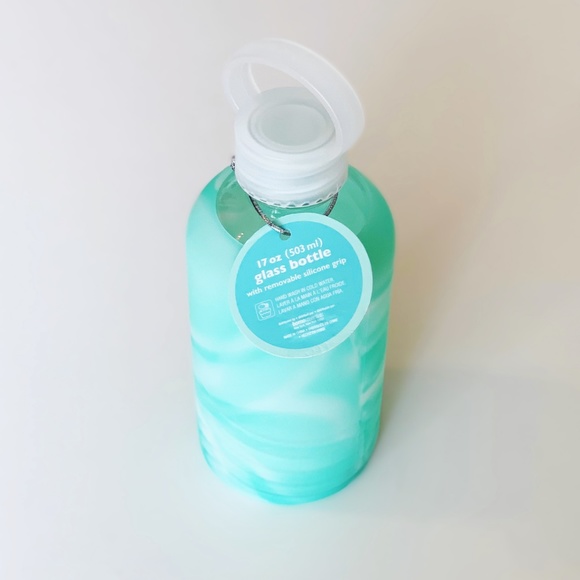 2/$30 - NWT Glass Water Bottle w/ Silicone Sleeve - Picture 4 of 5